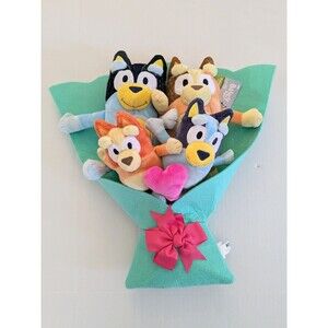 Bluey Bouquet Family 16" Plush Bingo, Mum, Dad Disney Jr…